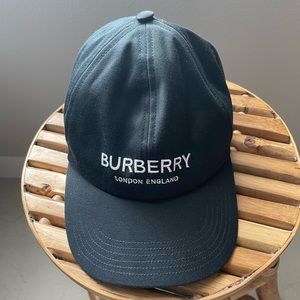 Burberry Baseball Cap Size Large Black